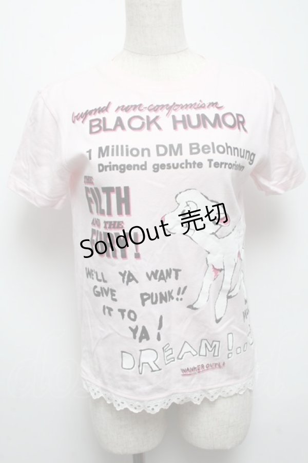 画像1: MILK / プリントTシャツ  ピンク S-25-05-14-014-ML-TO-AS-ZS (1)
