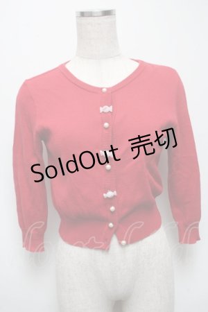画像: MILK / キャンディボタンカーディガン  赤 S-25-05-14-016-ML-TO-AS-ZS