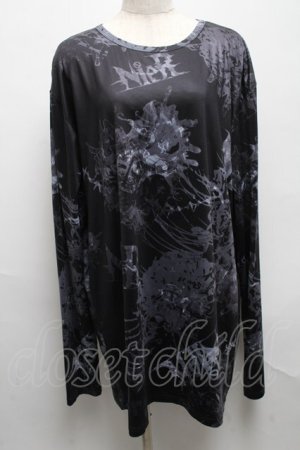 画像: NieR Clothing / 転写プリントトップス  グレー S-25-05-14-020-PU-TO-AS-ZS