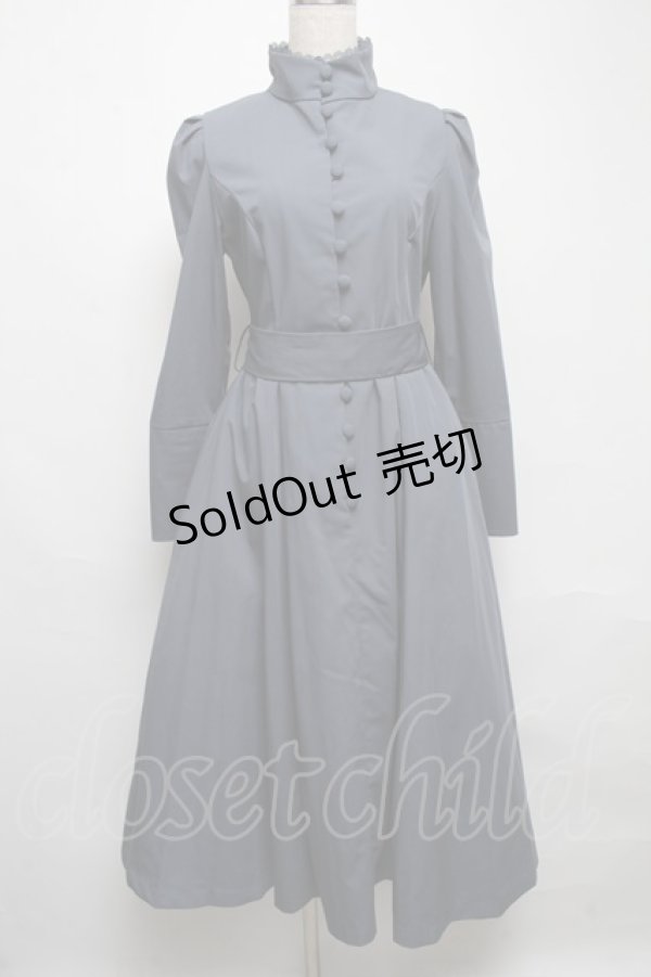 画像1: Sheglit / Victorianバッスルワンピース  ブルー S-25-05-14-023-EL-OP-HR-ZS (1)