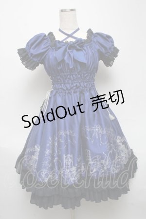 画像: Enchantlic Enchantilly / Gothic Cake&AfterTea Partyワンピース  青 S-25-05-14-024-LO-OP-AS-ZS