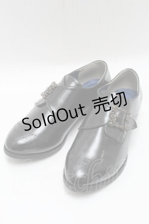 画像: axes femme / モンクストラップシューズ  黒 S-25-05-14-003-AX-SH-HR-ZS