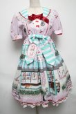 画像1: BABY,THE STARS SHINE BRIGHT / Kitten’s Sweet Cherries Cafe Diner柄ワンピース  ピンク S-25-05-14-028-BA-OP-AS-ZS (1)