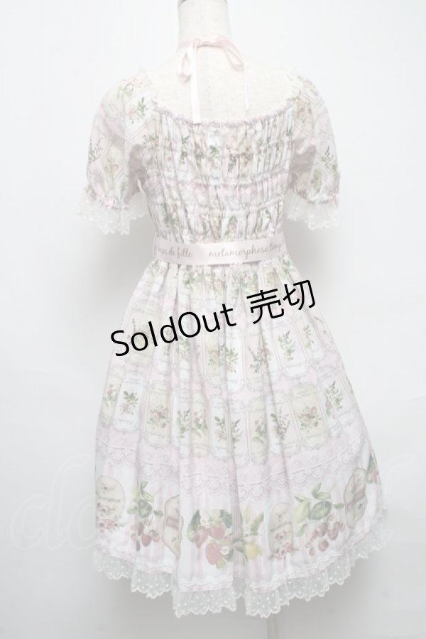 画像2: metamorphose / vintage fruitリボンワンピース  ピンク S-25-05-14-033-ME-OP-AS-ZS (2)