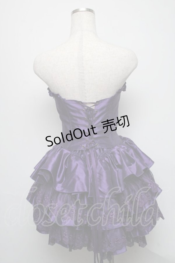 画像2: ATELIER PIERROT / ミニコルセットワンピース  紫 S-25-05-16-050-EL-SK-AS-ZS (2)