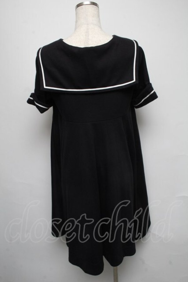 画像2: Angelic Pretty / クラシックマリンカットワンピース  黒 S-25-05-16-043-AP-TO-AS-ZS (2)
