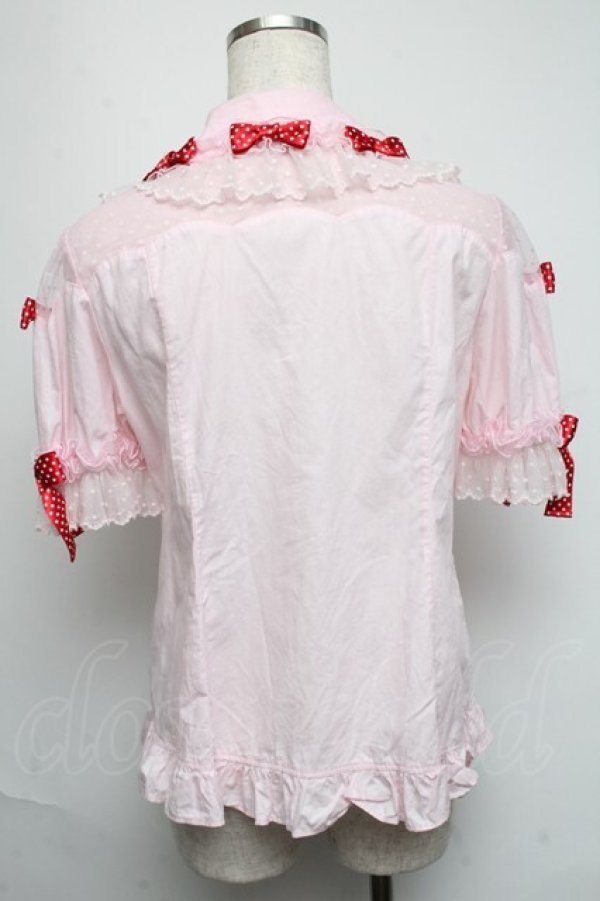画像2: Angelic Pretty / Dreamy Dolce Ribbonブラウス  ピンク S-25-05-19-013-AP-BL-SZ-ZS (2)