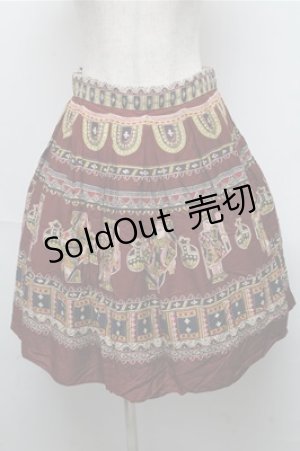 画像: Jane Marple / Royalトランプスカート  赤 S-25-05-20-047-JM-SK-ET-ZT019