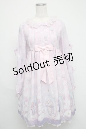 画像: Angelic Pretty / Cecilia Crossワンピース  ピンク S-25-05-20-007-AP-OP-ET-ZS