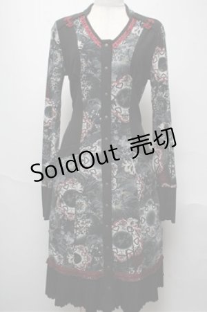 画像: Ozz oneste / チャイナ切替ワンピース  黒 S-25-05-20-1009-OO-TO-AS-ZS