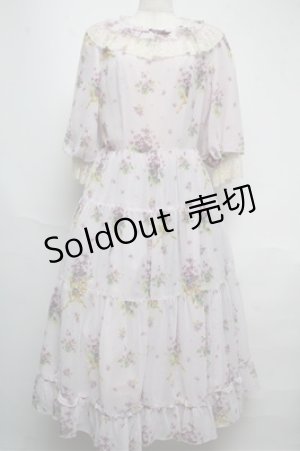 画像: Innocent World / 乙女のすみれワンピース  ピンク S-25-05-20-1027-IW-OP-HR-ZS