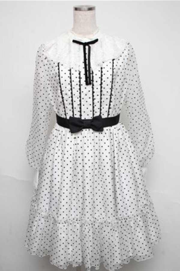画像1: Angelic Pretty / Angelinaワンピース  白 S-25-05-20-009-AP-OP-HR-ZS (1)