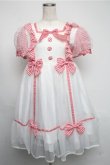 画像1: Angelic Pretty / ふんわりパフェワンピース  赤ｘ白 S-25-05-20-011-AP-OP-HR-ZS (1)