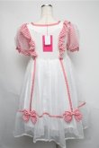 画像2: Angelic Pretty / ふんわりパフェワンピース  赤ｘ白 S-25-05-20-011-AP-OP-HR-ZS (2)