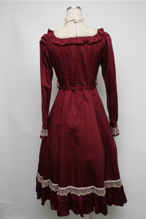 画像2: Victorian maiden / クラシカルドールロングドレス  ボルドー S-25-05-20-012-CL-OP-HR-ZS (2)