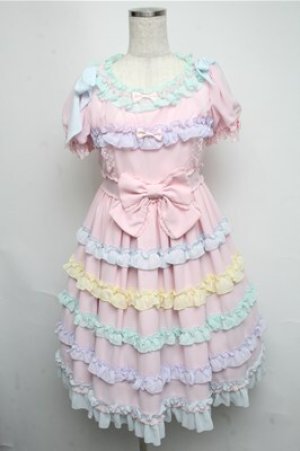 画像: Angelic Pretty / しゃぼん玉ワンピース  ピンク S-25-05-20-003-AP-OP-SZ-ZS
