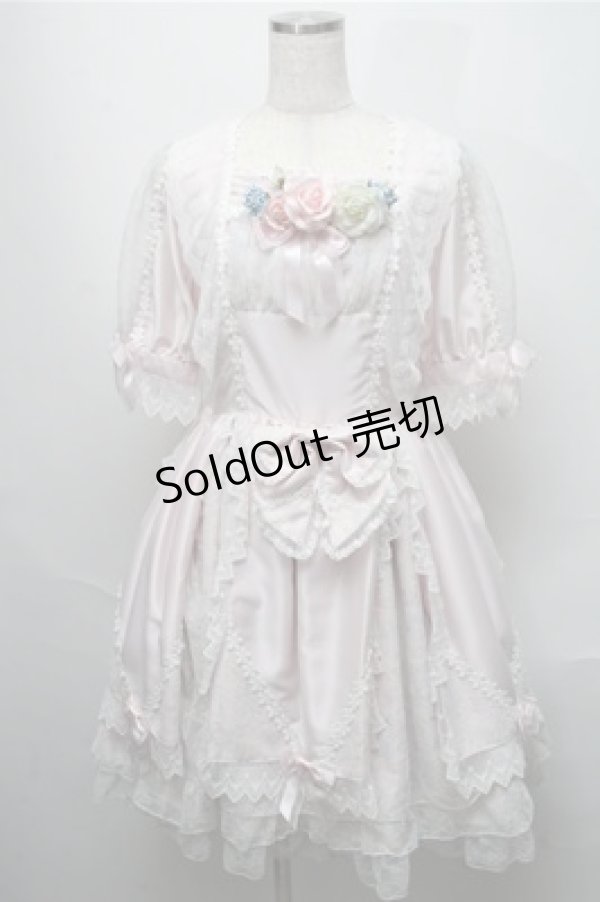 画像1: BABY,THE STARS SHINE BRIGHT / Fantasy Flower Princessワンピース  ピンク S-25-05-20-019-BA-OP-ET-ZS (1)