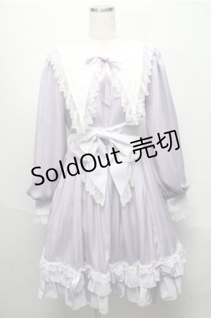 画像: BABY,THE STARS SHINE BRIGHT / Little Kitten Luluna ストライプワンピース  ラベンダー S-25-05-20-020-BA-OP-HR-ZS