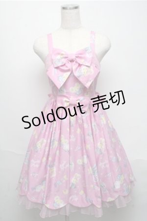 画像: Angelic Pretty / SPACE TOYSジャンパースカート  ピンク S-25-05-20-022-AP-OP-SZ-ZS