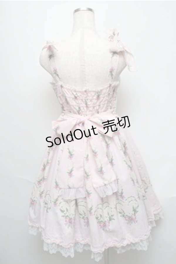 画像2: Angelic Pretty / すずらんBouquetジャンパースカート  ピンク S-25-05-20-023-AP-OP-HR-ZS (2)