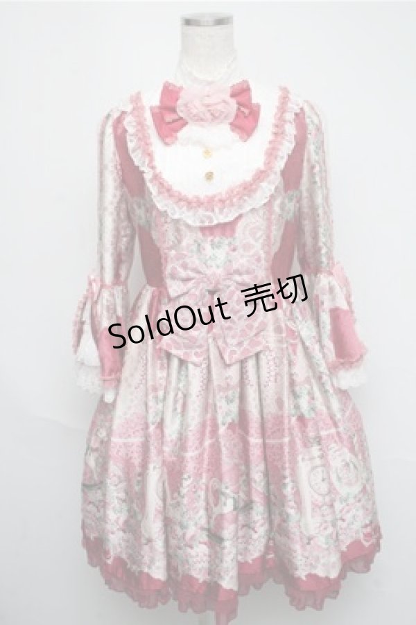 画像1: Angelic Pretty / Belle Epoque Roseワンピース  ピンク S-25-05-20-004-AP-OP-ET-ZS (1)