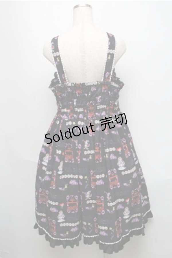 画像2: metamorphose / Disney Alice in Wonderlandジャンパースカートセット  黒 S-25-05-20-034-ME-OP-ET-ZS (2)