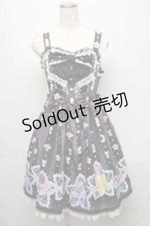 画像: Angelic Pretty / Dreamy Night Cakesジャンパースカート  黒 S-25-05-20-035-AP-OP-SZ-ZS