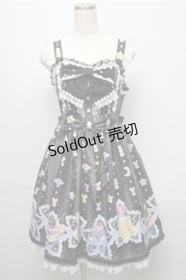 画像1: Angelic Pretty / Dreamy Night Cakesジャンパースカート  黒 S-25-05-20-035-AP-OP-SZ-ZS (1)