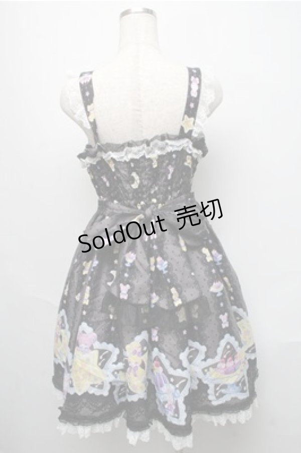 画像2: Angelic Pretty / Dreamy Night Cakesジャンパースカート  黒 S-25-05-20-035-AP-OP-SZ-ZS (2)