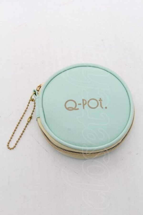 画像1: Q-pot. / マカロンポーチ付きエコバッグ  ミント S-25-05-21-028-QP-BG-AS-ZS (1)