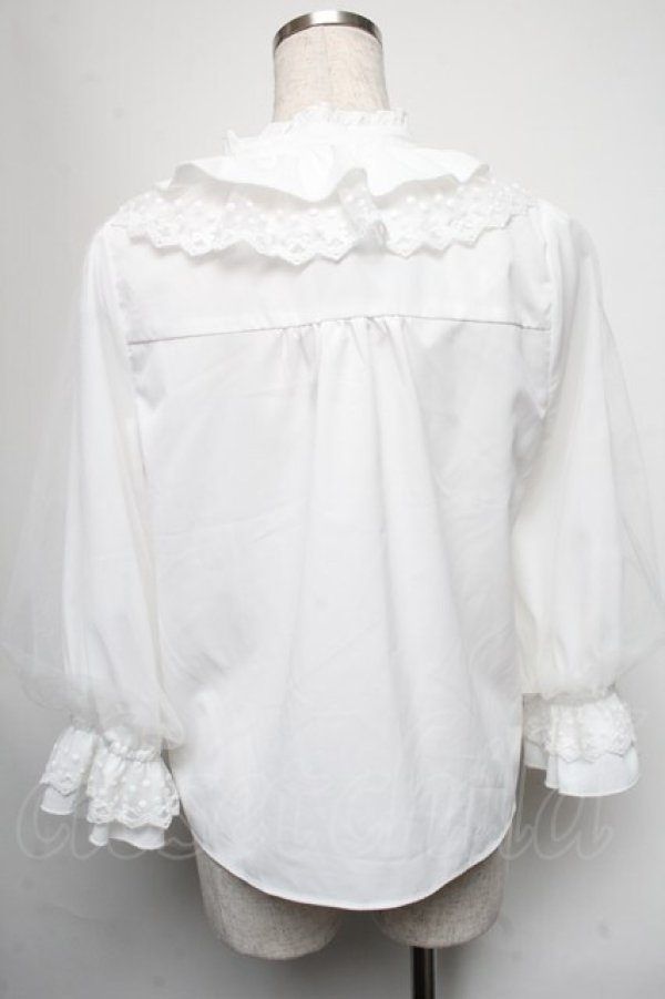 画像2: axes femme / マイメロディ/ブラウス  白ｘ赤 S-25-05-21-036-AX-BL-HR-ZS (2)