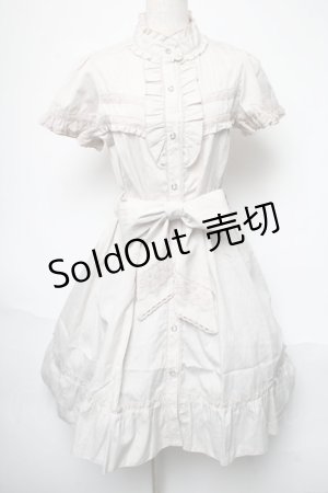 画像: axes femme / 半袖ブラウス風ワンピース  オフ S-25-05-21-037-AX-OP-HR-ZS
