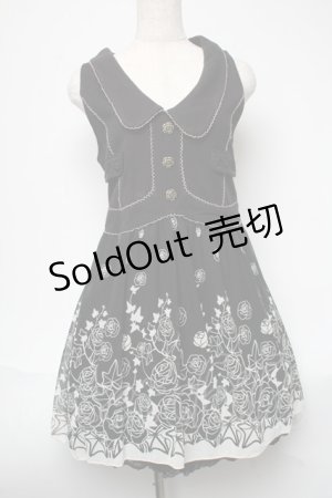 画像: axes femme / ベスト切替ワンピース  黒 S-25-05-21-052-AX-TO-HR-ZS