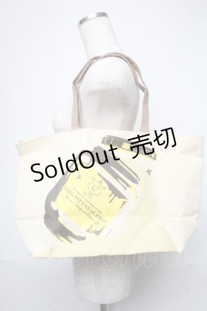 画像: Q-pot. / とろ〜りハチトミツトレモンリバーシブルトートバッグ   S-25-05-21-016-QP-BG-AS-ZS