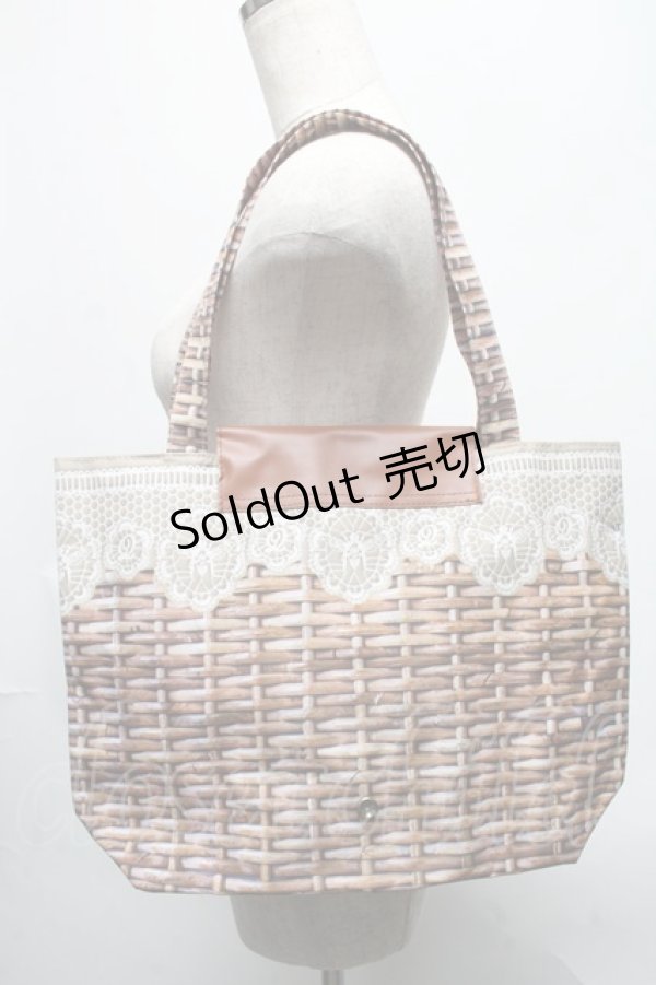 画像3: Q-pot. / ハニーバスケットパッカブルトートバッグ  ブラウン S-25-05-21-022-QP-BG-AS-ZS (3)