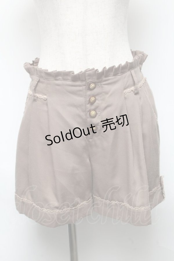 画像1: axes femme / フリルショートパンツ   S-25-05-22-046-AX-PA-AS-ZS (1)