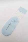 画像2: Angelic Pretty / Lacyクルー丈ソックス  サックス S-25-05-22-1006-AP-ZA-HR-ZS (2)