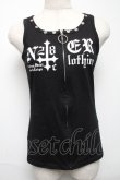 画像1: NieR Clothing / タンクトップ  黒 S-25-05-22-1044-PU-TO-AS-ZS (1)