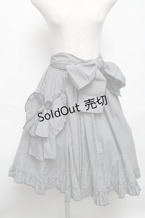 画像1: Physical Drop / ハートポケットサーキュラースカート  黒ｘ白 S-25-05-22-1056-LO-SK-AS-ZS (1)