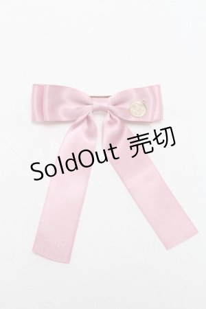 画像: Maison de FLEUR / リボンバレッタ  ピンク S-25-05-22-1011-LO-AC-HR-ZS