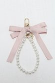 画像2: Maison de FLEUR / リボンパールストラップ  ピンク S-25-05-22-1012-LO-ZA-HR-ZS (2)