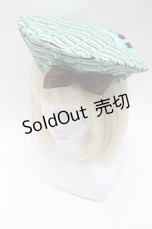 画像: LOLITA / チョコミント柄ベレー  ミント S-25-05-22-1018-LO-AC-HR-ZS