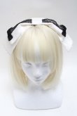 画像2: Angelic Pretty / Mademoiselleカチューシャ  黒ｘ白 S-25-05-22-1024-AP-AC-HR-ZS (2)