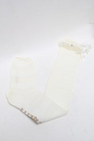 画像: Angelic Pretty / Dolly Crossオーバーニー  アイボリー S-25-05-22-1026-AP-ZA-HR-ZS
