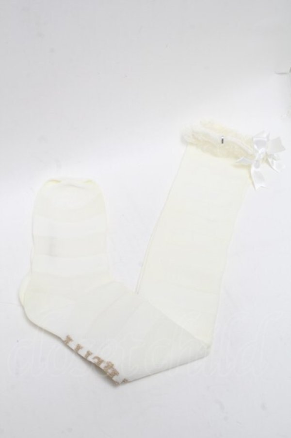 画像1: Angelic Pretty / Dolly Crossオーバーニー  アイボリー S-25-05-22-1026-AP-ZA-HR-ZS (1)