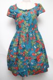 画像1: Jane Marple / springガーデンプリントのハイウエストホルターサンドレス  ブルー S-25-05-22-024-JM-SK-HR-ZS (1)