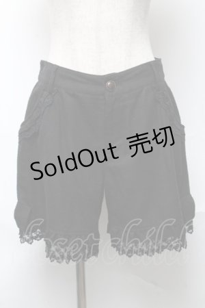 画像: axes femme / 裾レースショートパンツ   S-25-05-22-044-AX-OP-AS-ZS
