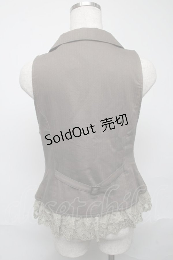 画像2: axes femme / ブローチ付きベスト   S-25-05-23-047-AX-TO-AS-ZS (2)