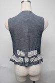 画像2: axes femme / レースデザインベスト  ブルー S-25-05-23-051-AX-TO-AS-ZS (2)