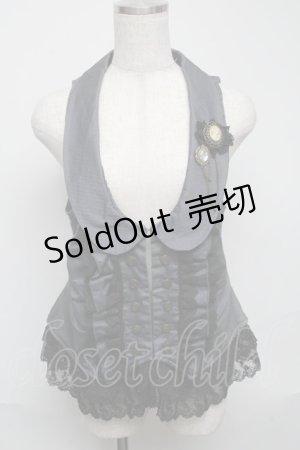 画像: axes femme / ブローチ付きベスト   S-25-05-23-052-AX-TO-AS-ZS